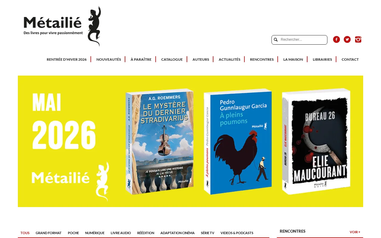 Aperçu de Editions Métailié