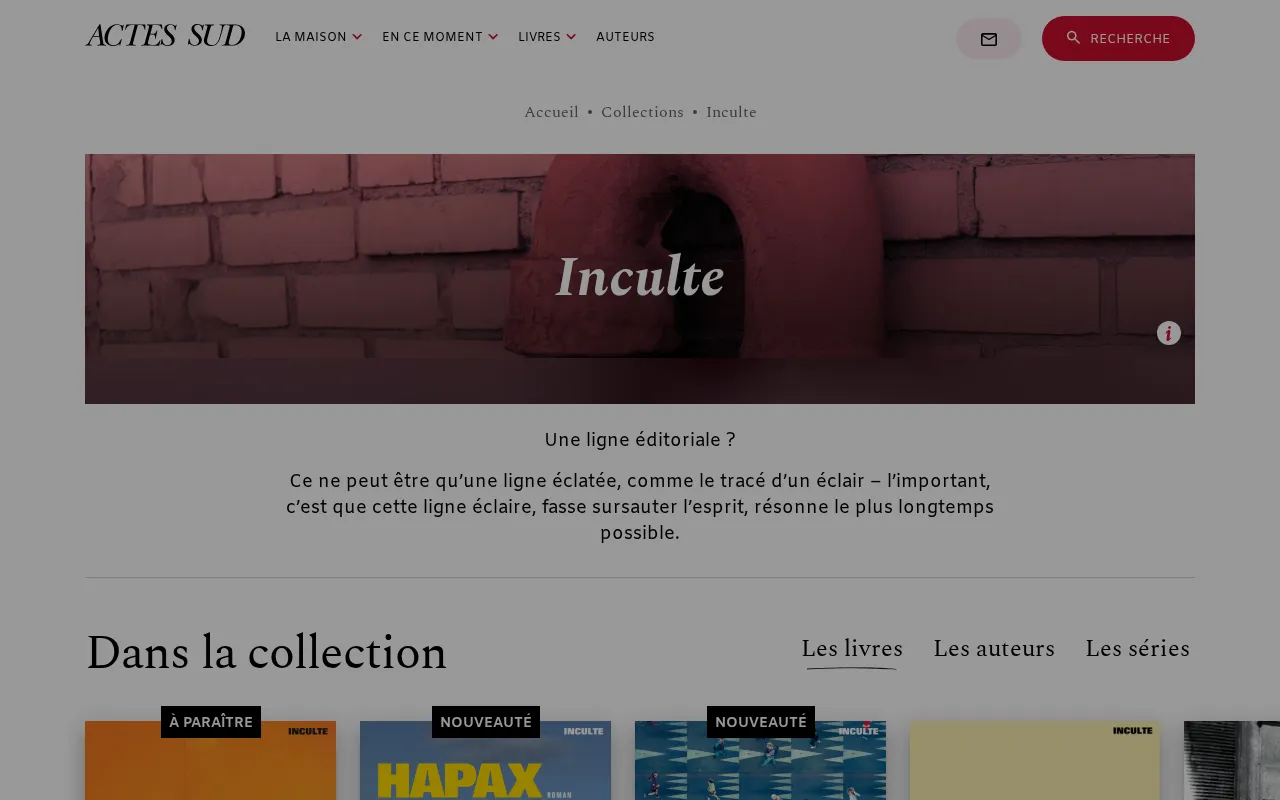 Aperçu de Éditions inculte