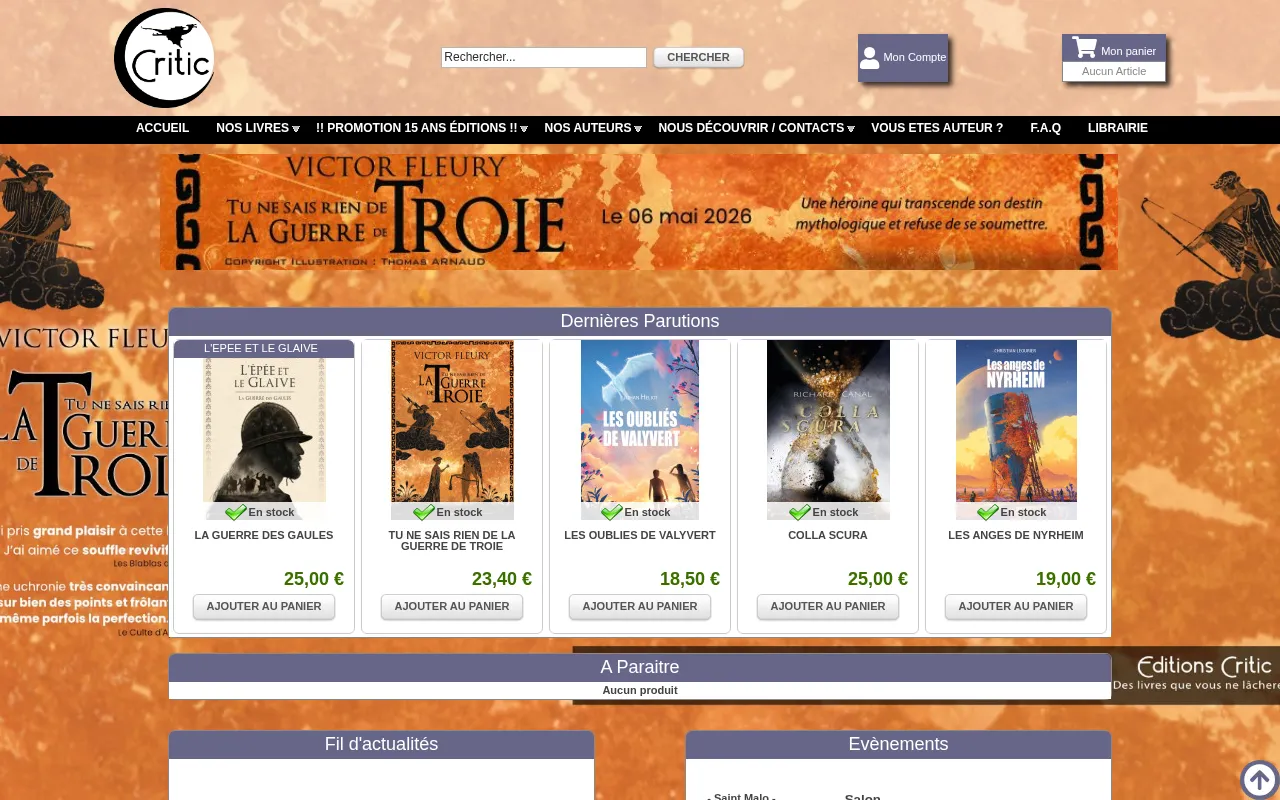 Aperçu de Éditions Critic