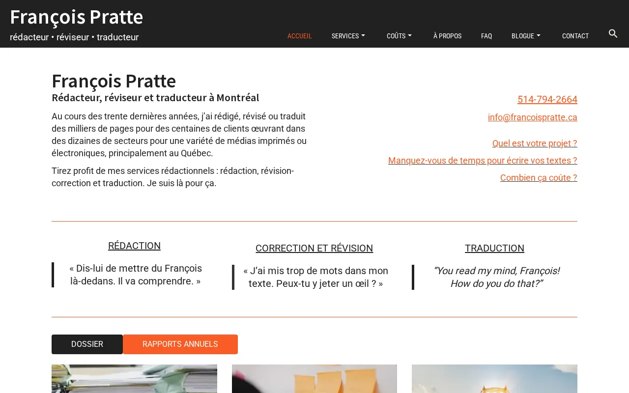 Aperçu de François Pratte